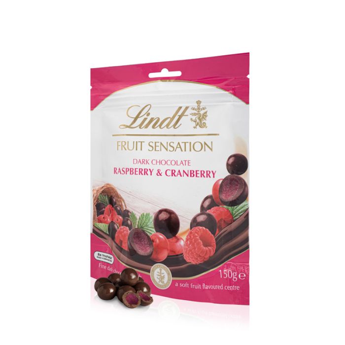 Lindt - Sensation Fruit Raspberry & Cranberry - 150g 